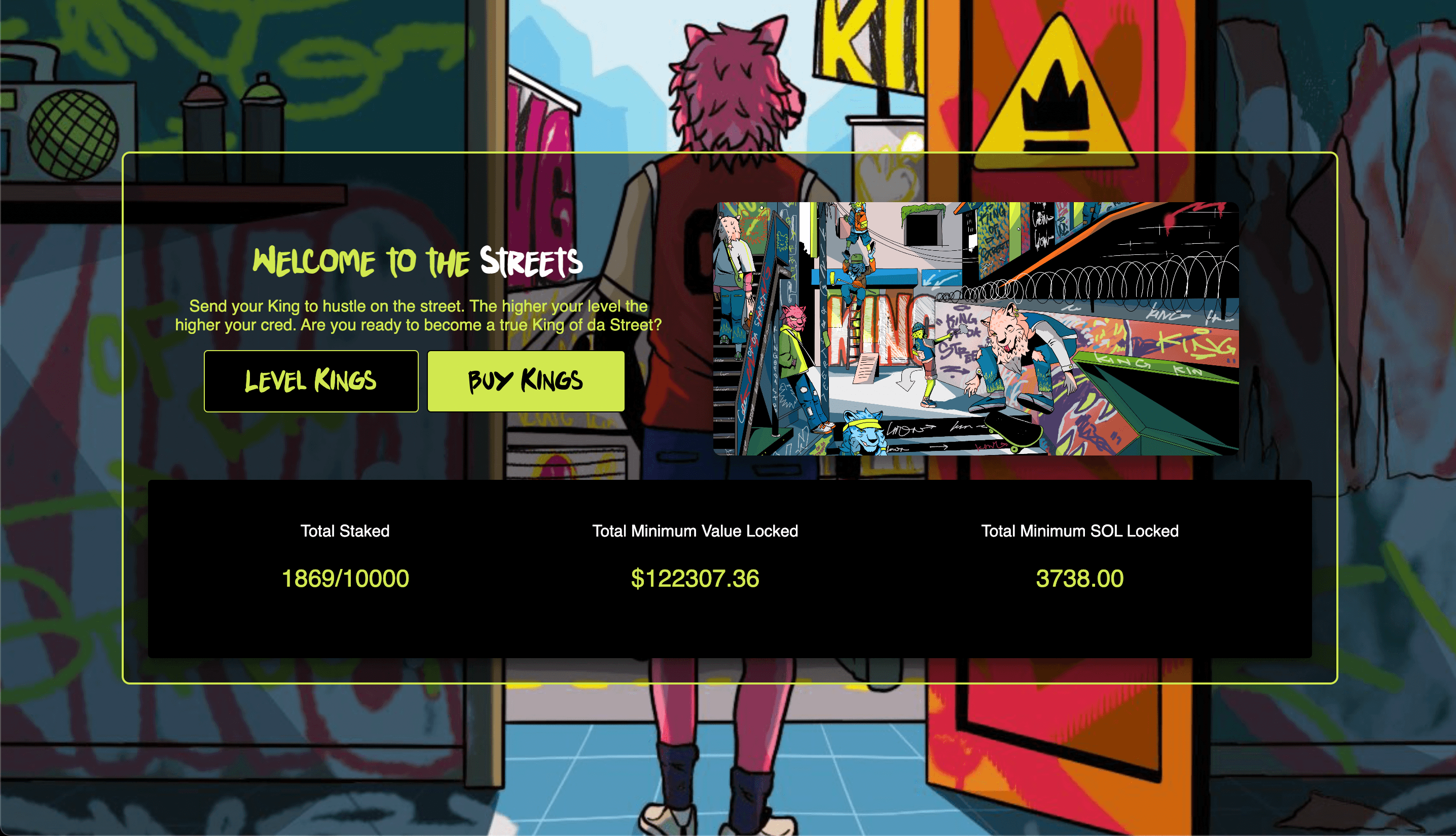 Kings of Da Street Staking Website