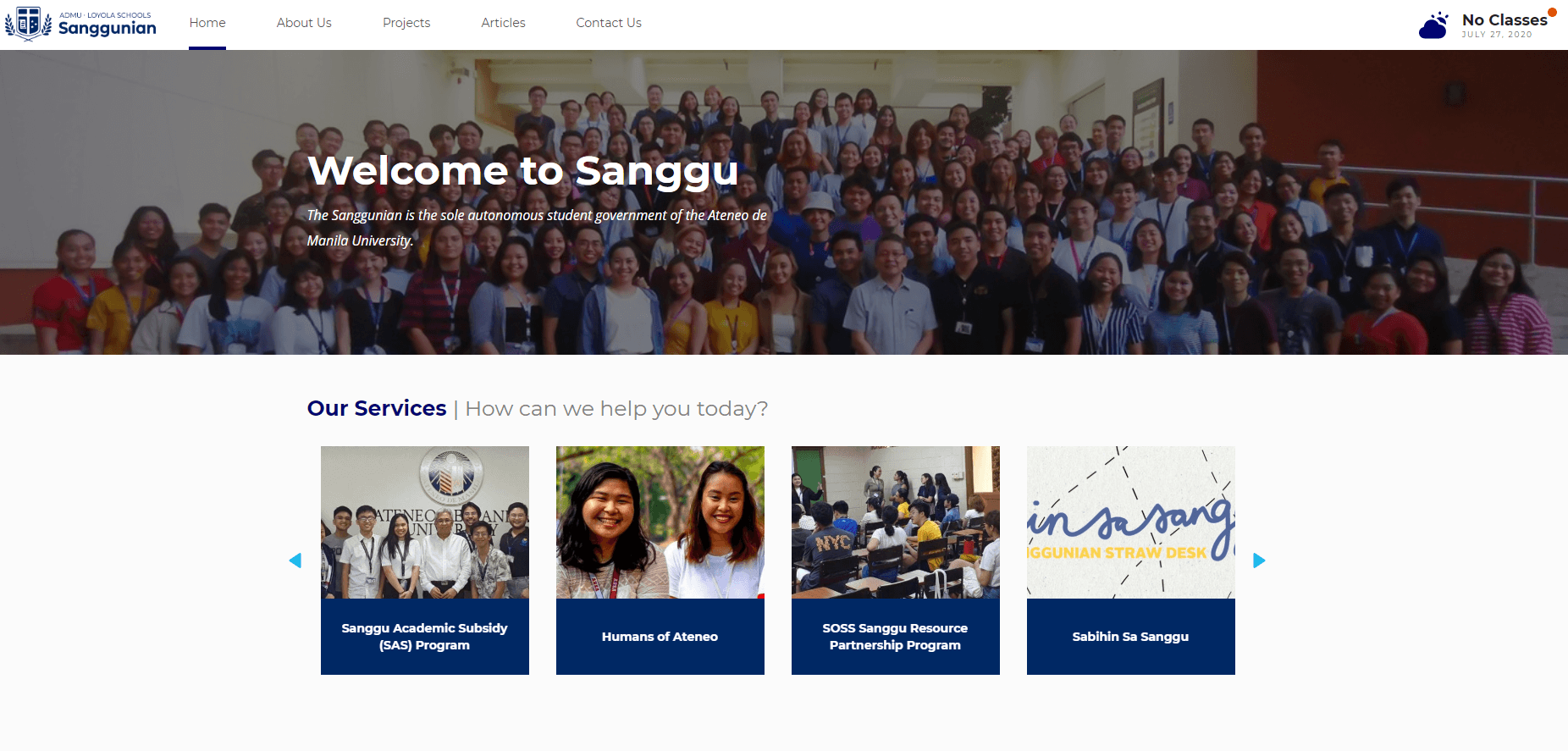 OurSanggu ADMU Website