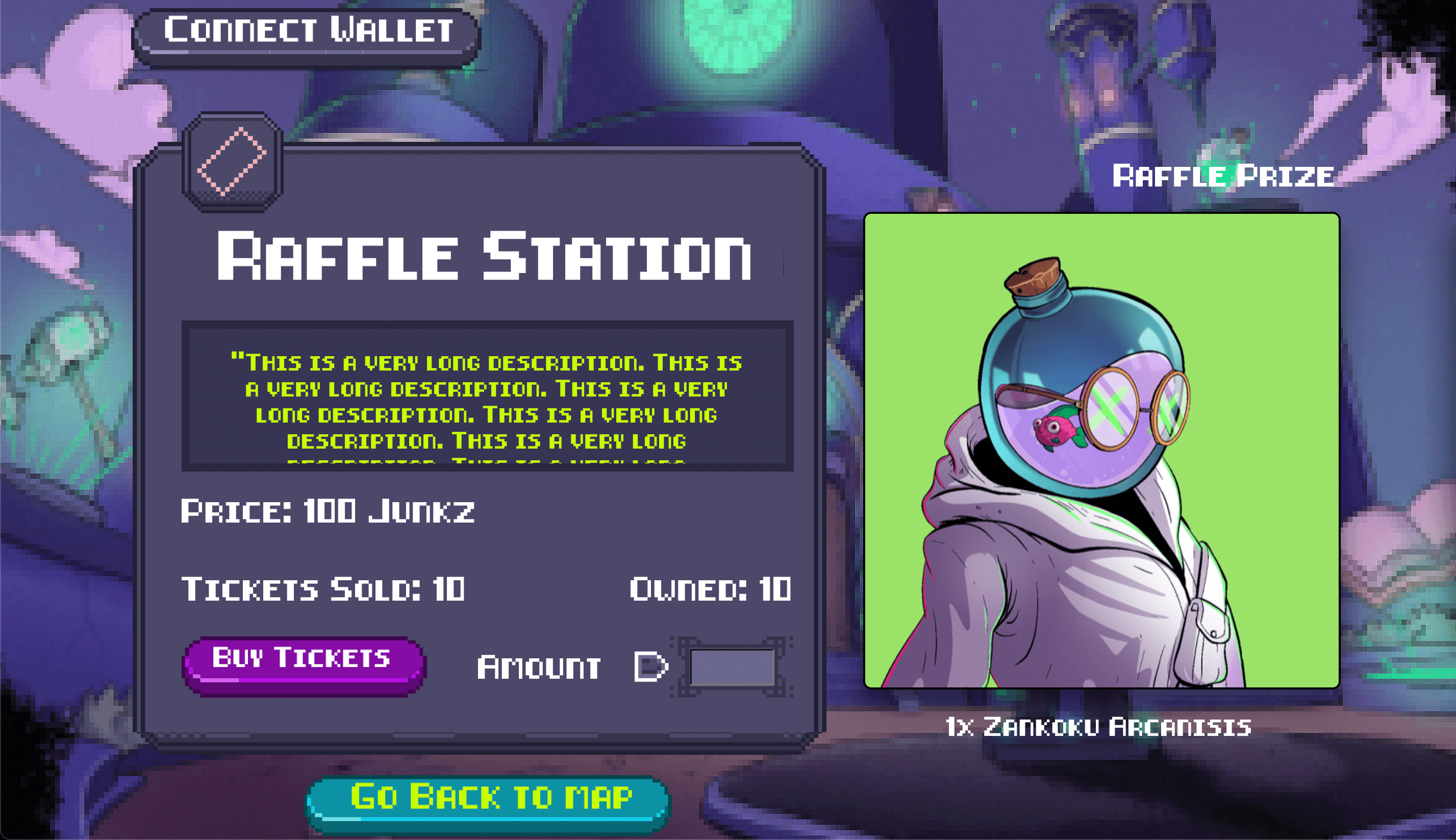 Zankoku Raffle Website